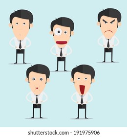 Businessman character set version3 