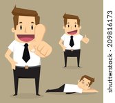 Businessman character Vector