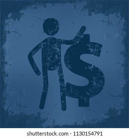 Businessman and character vector design