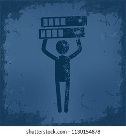 Businessman and character vector design