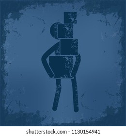 Businessman and character vector design