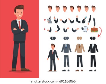 Businessman character vector design