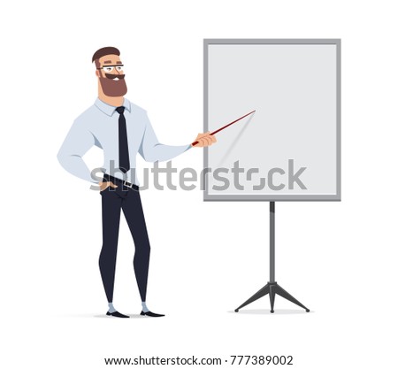 Businessman character vector design.