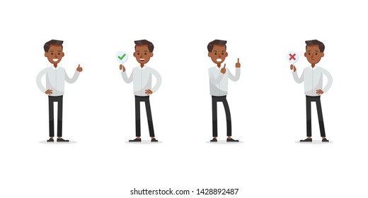 businessman character vector design no5