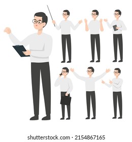 Diseño de vectores de caracteres empresariales
concepto de presentación