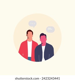 ilustración de vector de carácter empresario concepto simple equipo de trabajo