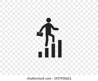 Empresario, gráfico, icono gráfico. Ilustración vectorial.