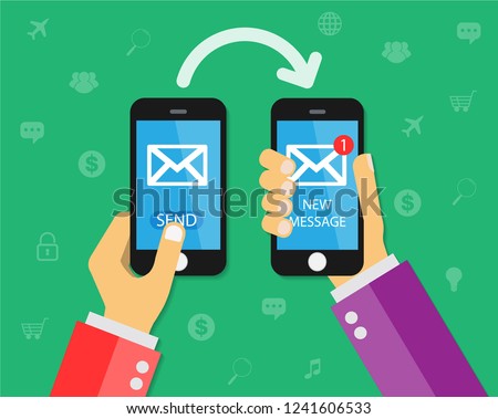 businessman chat call