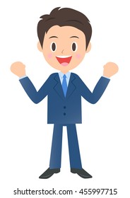 Businessman to cheer