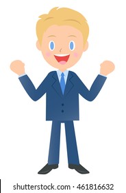 Businessman to cheer
