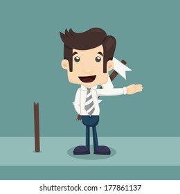 Businessman choice , eps10 vector format