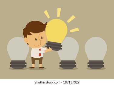 Businessman choice , eps10 vector format