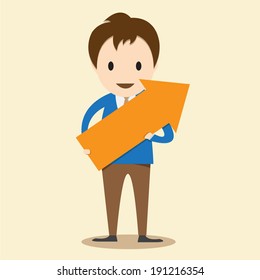 businessman choosing