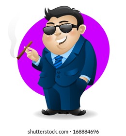 Businessman with cigar