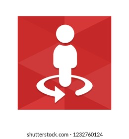 Businessman Circle - Colorful App Icon