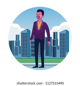 Businessman in the city
