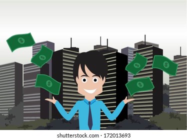 Businessman in the city 