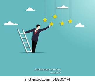 Man On Ladder Images Stock Photos Vectors Shutterstock - 