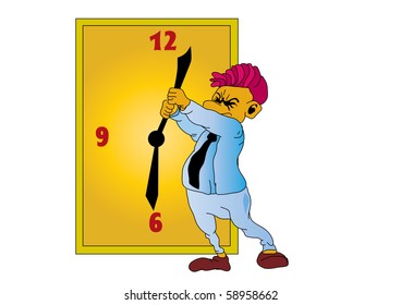 Geschäftsmann mit Uhr