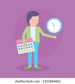 businessman clock time