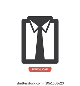 Businessman clothes vector icon