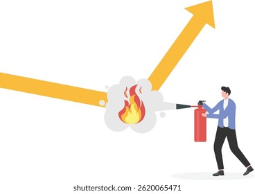 Empresário com moeda, conceito de negócio, ilustração de negócio

