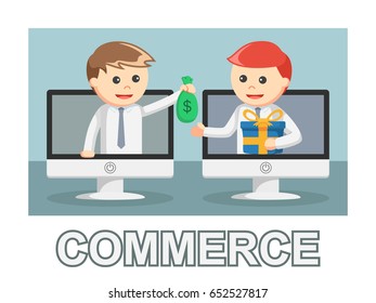 businessman commerce photo text style