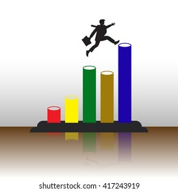 Businessman are committed to success