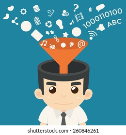 Businessman Communication , eps10 vector format
