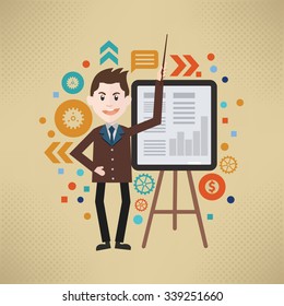 Businessman concept design, vector