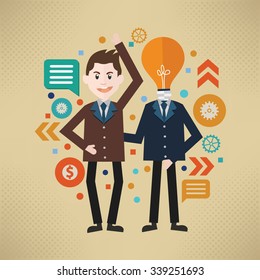 Businessman concept design, vector