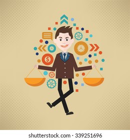 Businessman concept design, vector