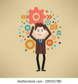Businessman concept design, vector