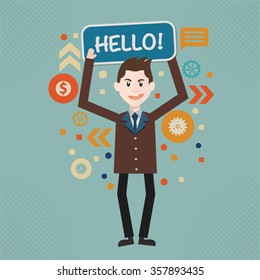 Businessman concept design, vector