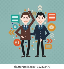 Businessman concept design, vector