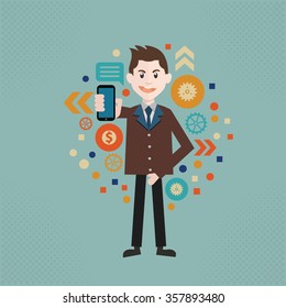 Businessman concept design, vector