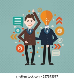 Businessman concept design, vector