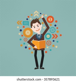 Businessman concept design, vector