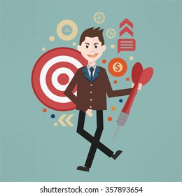 Businessman concept design, vector