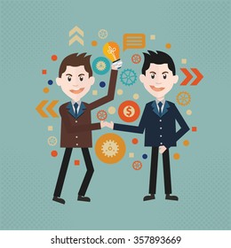 Businessman concept design, vector