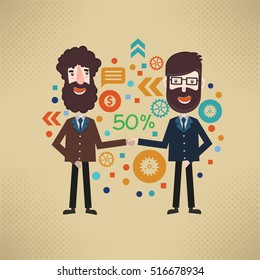 Businessman concept design,clean vector