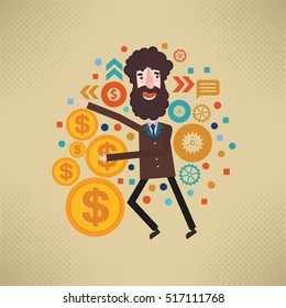 
Businessman concept design,clean vector