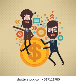 
Businessman concept design,clean vector