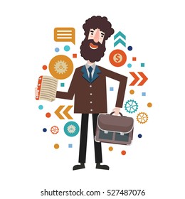 Businessman concept design,clean vector