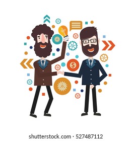 Businessman concept design,clean vector