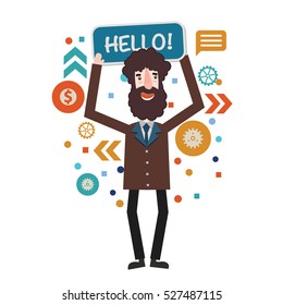 Businessman concept design,clean vector