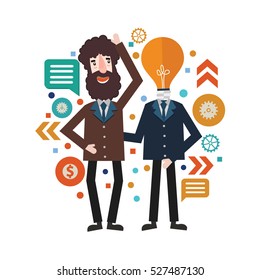 Businessman concept design,clean vector