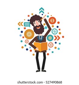 Businessman concept design,clean vector