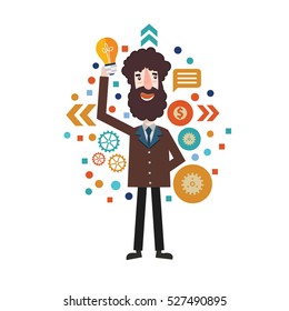 Businessman concept design,clean vector