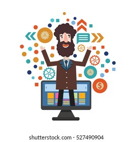 Businessman concept design,clean vector